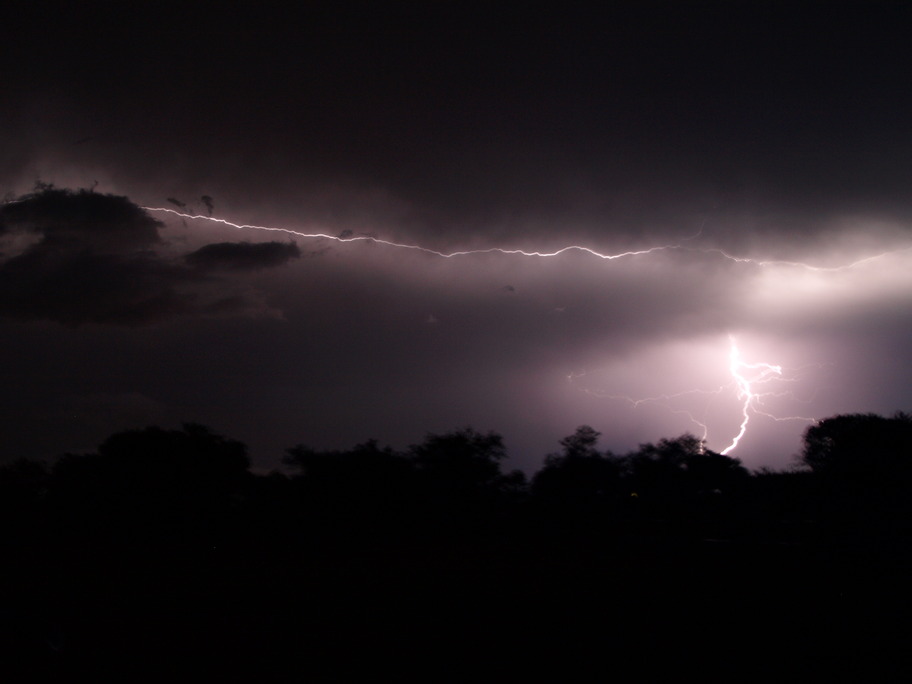 Newark, TX: Lightning from a storm on September 21, 2009 taken from my back porch.