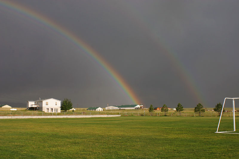 Westcliffe, CO: Double Rainbow