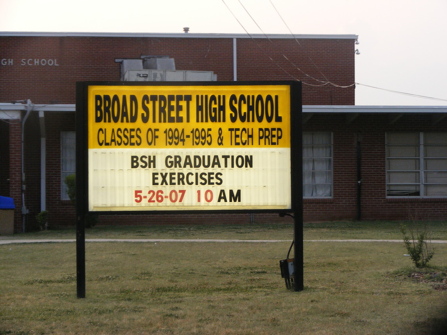 Shelby, MS Broad Street High School in Shelby, Mississippi. Go