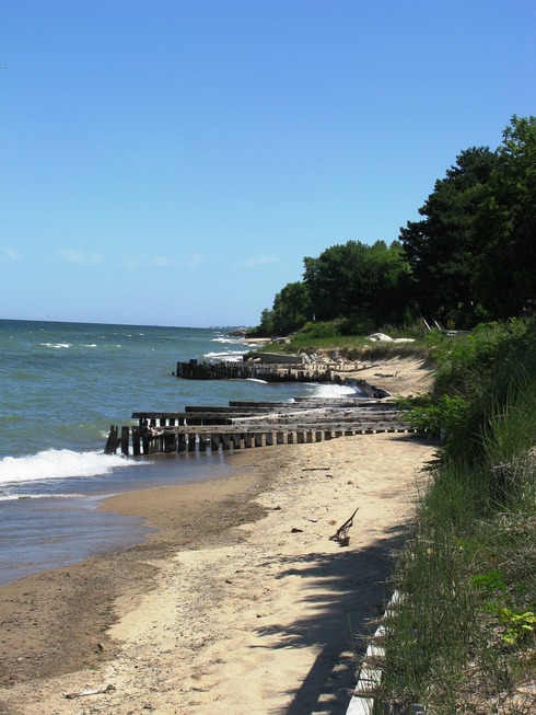 Stevensville, MI: Lake Michigan beach along Dunham Path