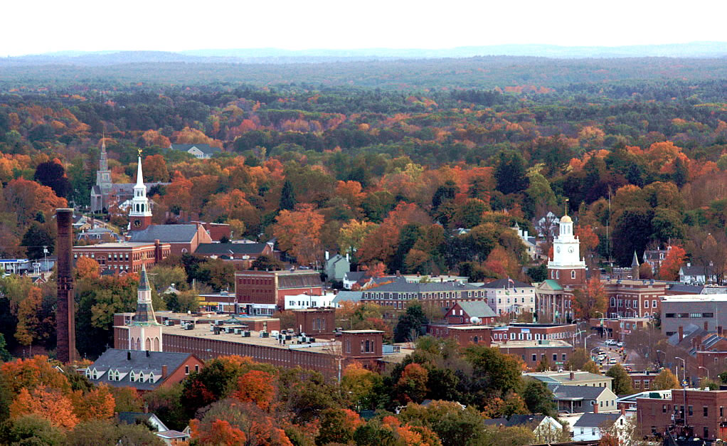 Dover, NH: Dover In Fall - Garrison Hill Tower - 10/17/09