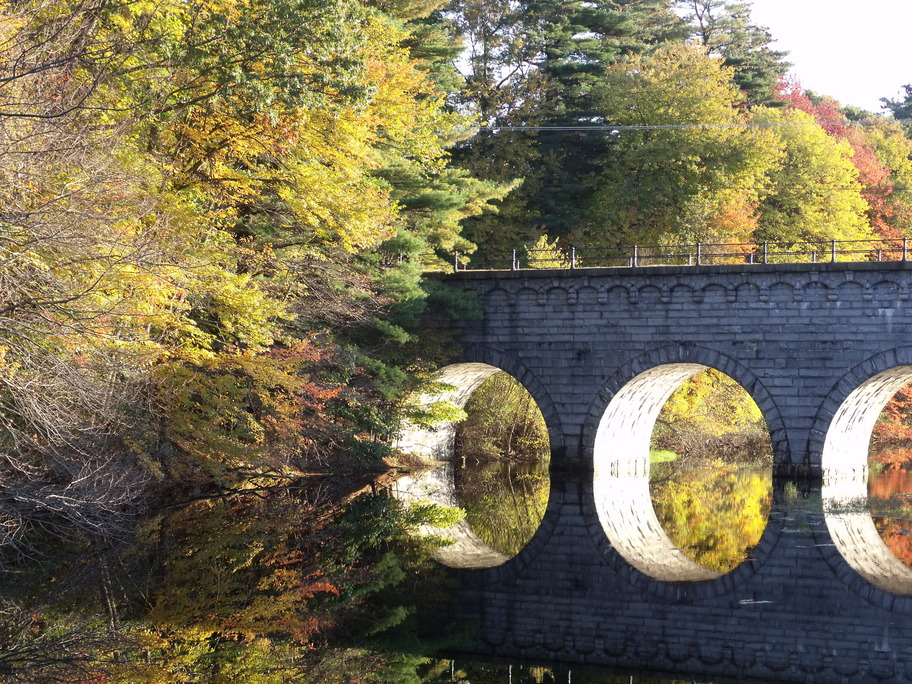 Northborough, MA Hudson Street Bridge over the Assabet River photo