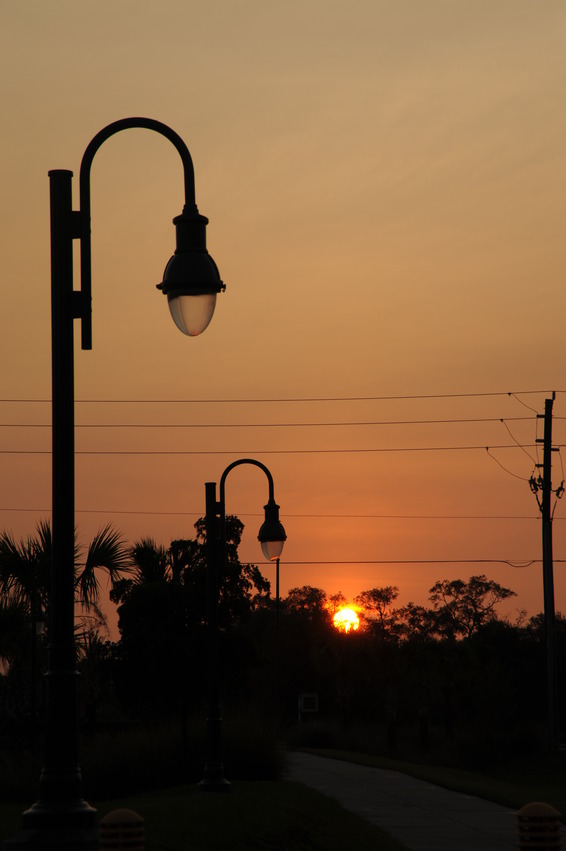 North Port, FL: Sunset over North Port
