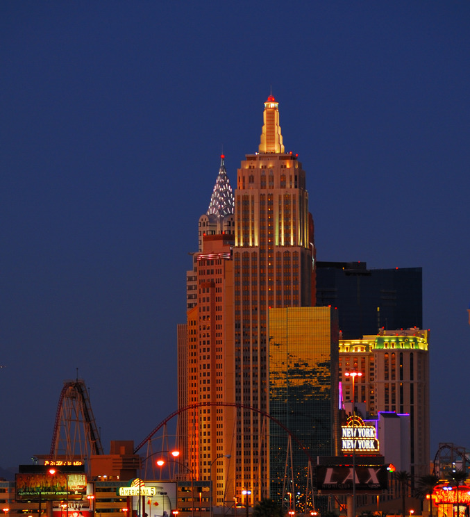Las Vegas, NV: NY NY at sundown