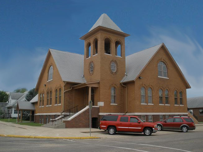 Scranton, IA: The United Methodist Church was built in 1903 but is now handicap accessable.