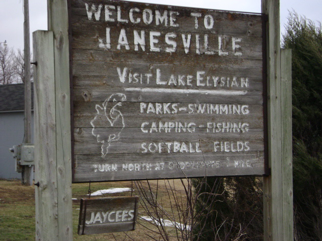 Janesville, MN: Janesville Welcome Sign