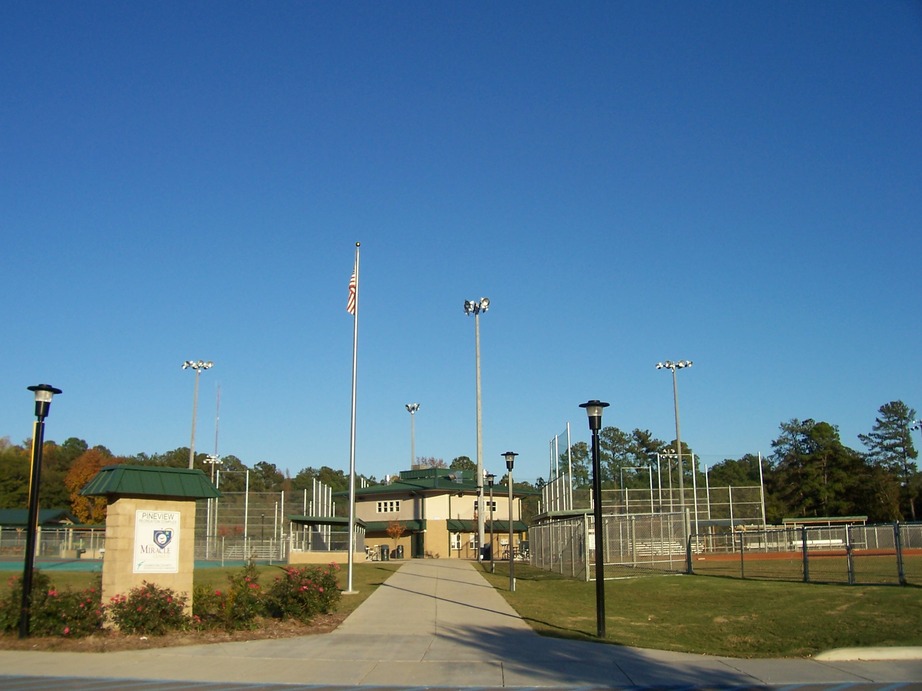 Oak Grove, SC: Pineview Recreation Complex, according to its sign. The Lexington County Recreation and Aging Commission calls this Pineview Ball Park. 1300 Methodist Park Rd.