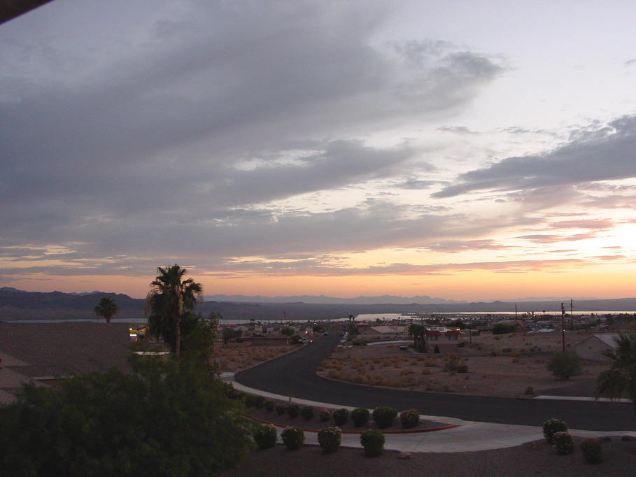 Lake Havasu City, AZ: sunset at the lake