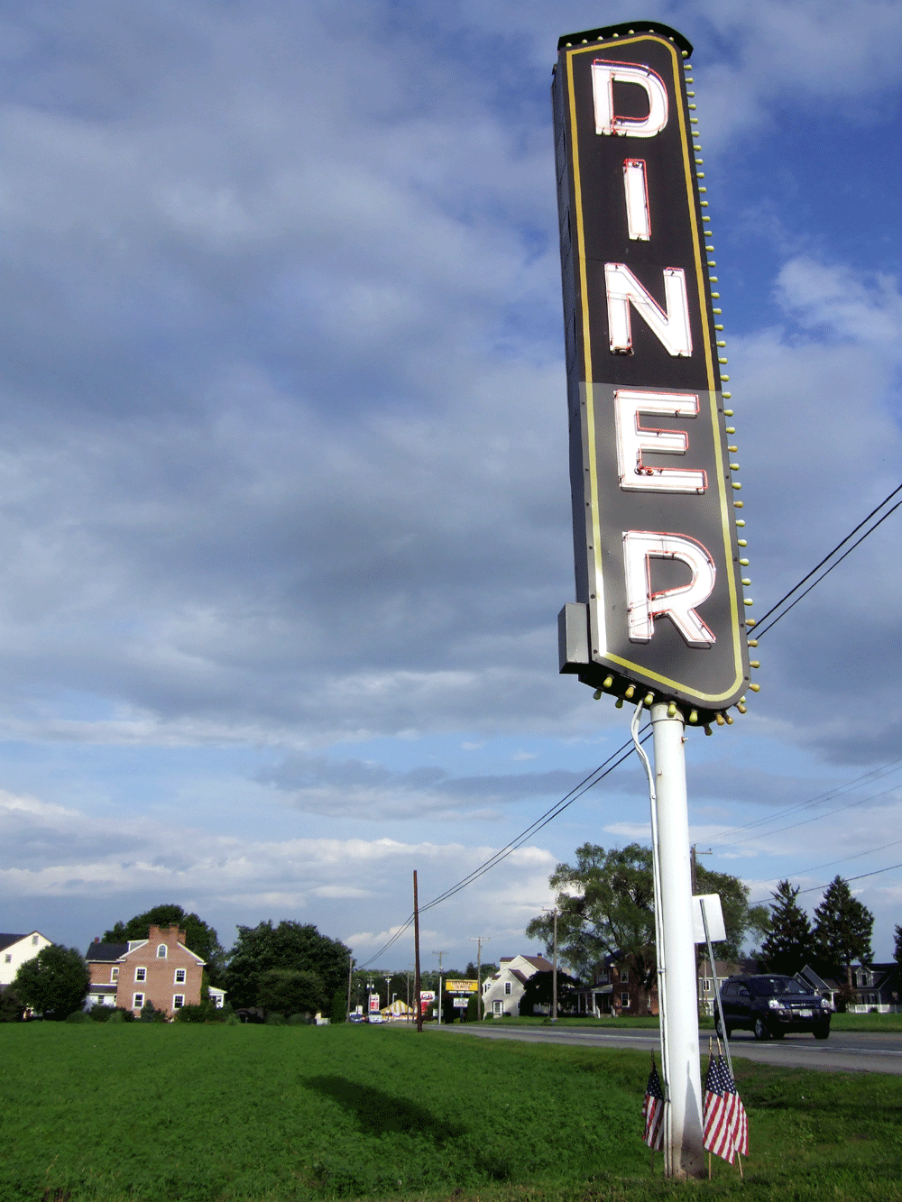 Lancaster, PA: Jennie's Diner on Rt 30 driving from Gap thru Paradise into Lancasterm