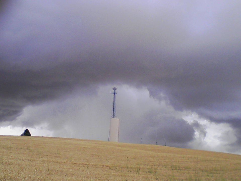 Rosalia, WA: Rosalia, WA wheat field during a storm on August 22nd, 2008