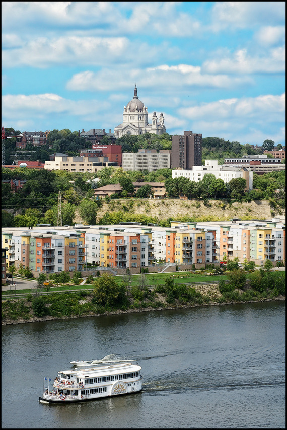 St. Paul, MN: Mississippi riverfront downtown St. Paul, Minnesota