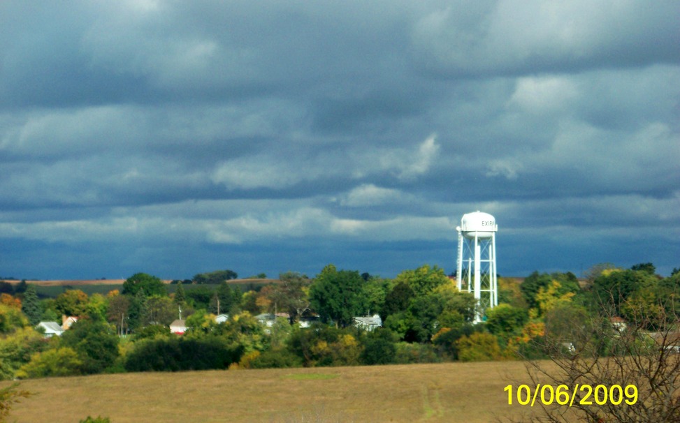 Exira, IA: Exira from the south,