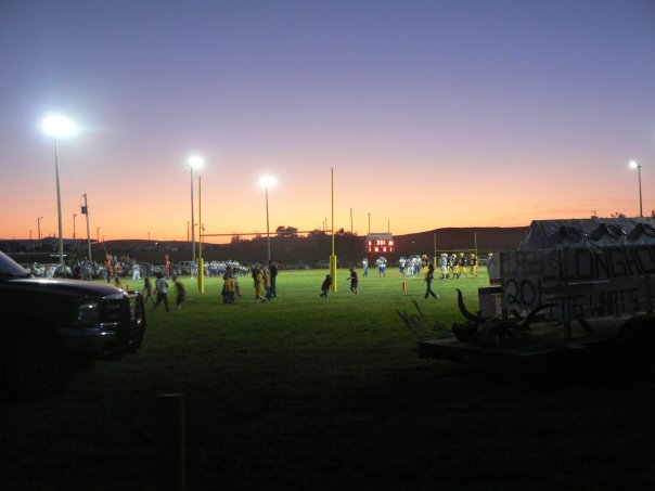 Circle, MT: high school homecoming football game