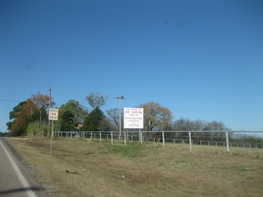 St. Louis, OK: Entering St Louis Ok