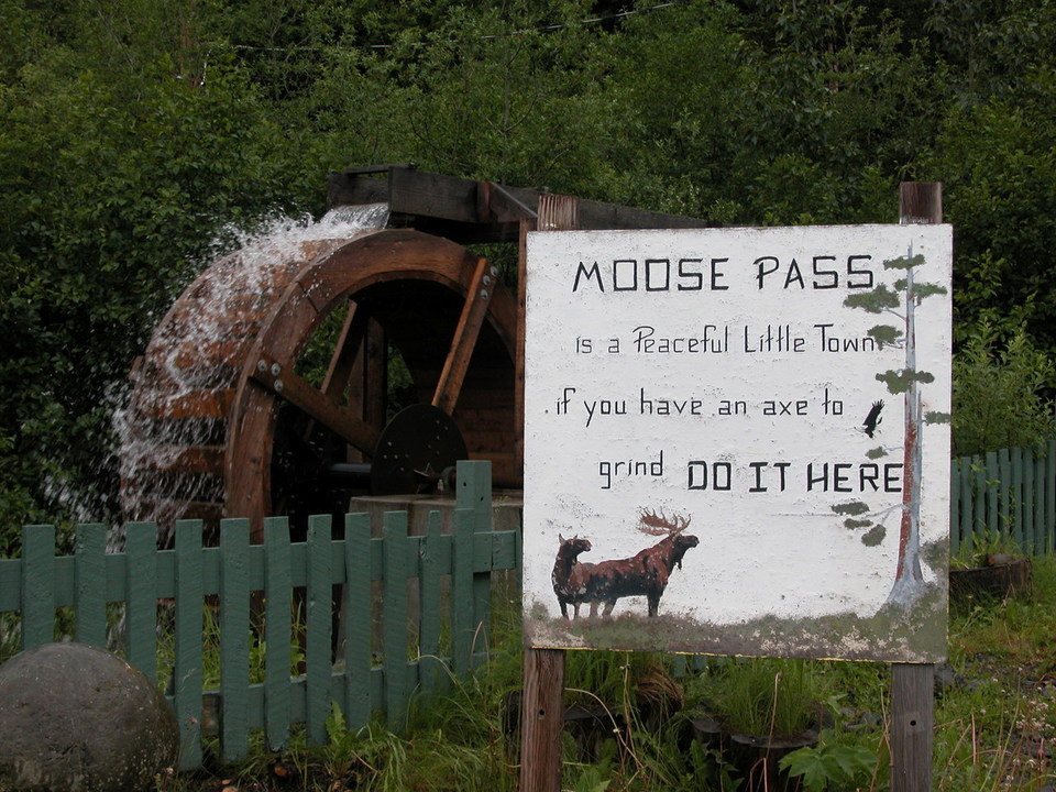 Moose Pass, AK: Moose Pass water wheel