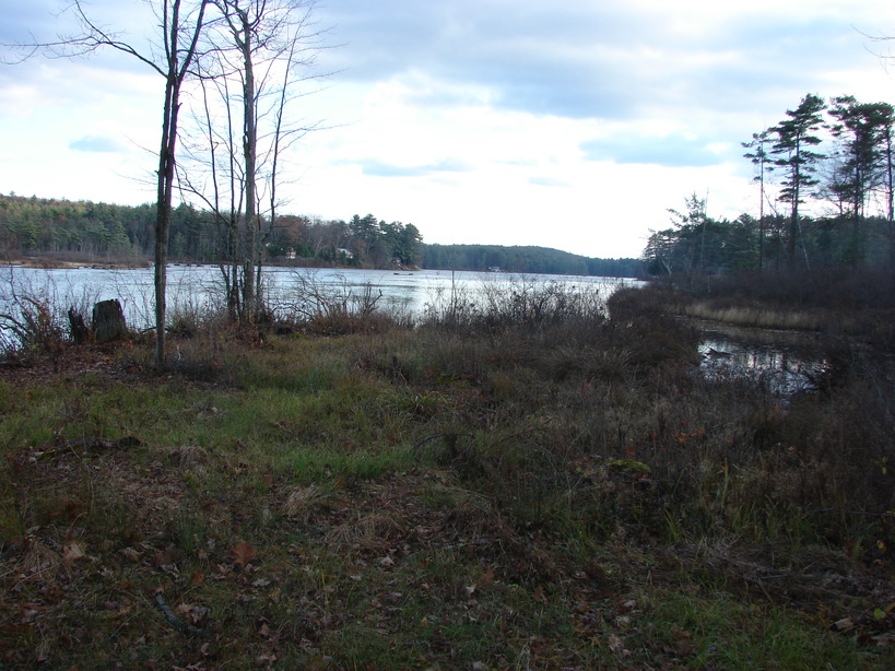 Orange, MA: Serene Eagleville Pond, about 3 1/2 miles long. Land for sale here.