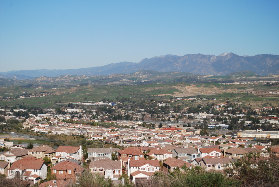 Moorpark, CA: View from hiking trail looking NW