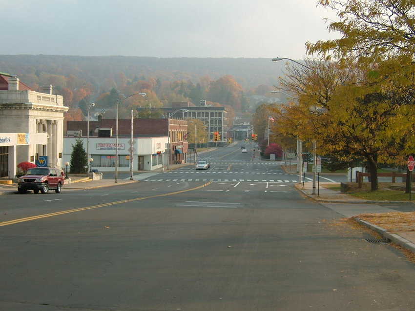 Bristol, CT: Autumn in Downtown