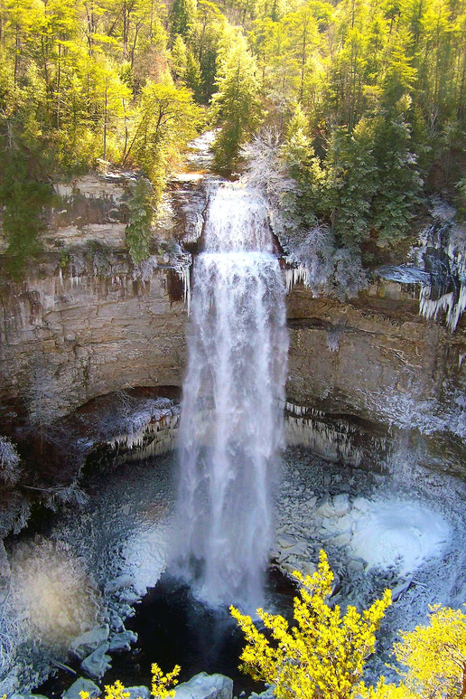 Pikeville, TN: Fall Creek Falls on a cold January morning in 2009