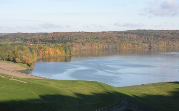 Whitney Point, NY : Whitney Point Lake in Autumn photo, picture, image ...