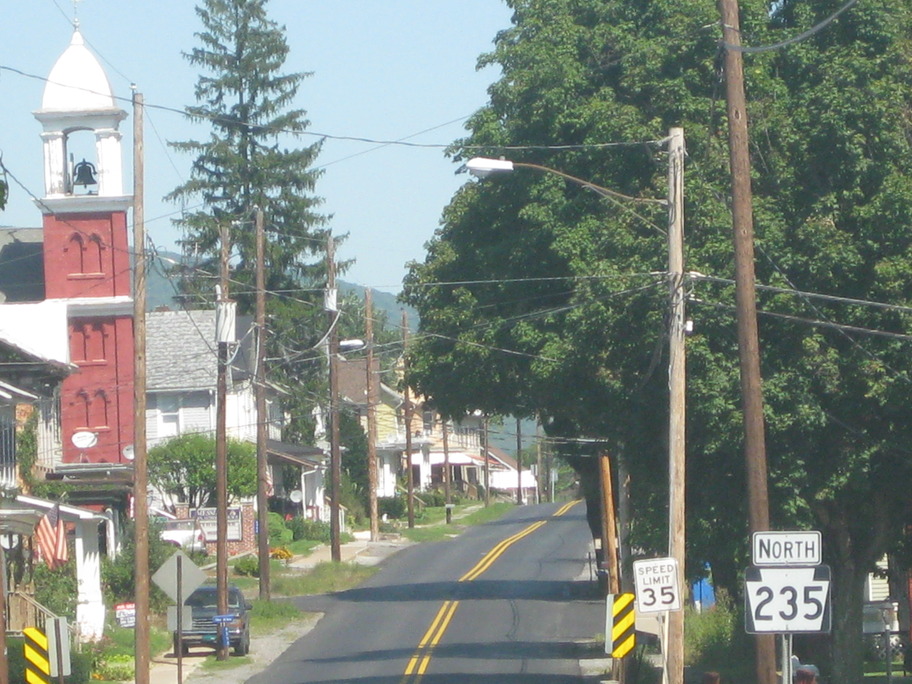 Troxelville, PA: main street in troxelville pa
