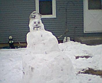 Belton, MO: Snowman of 1/4/10