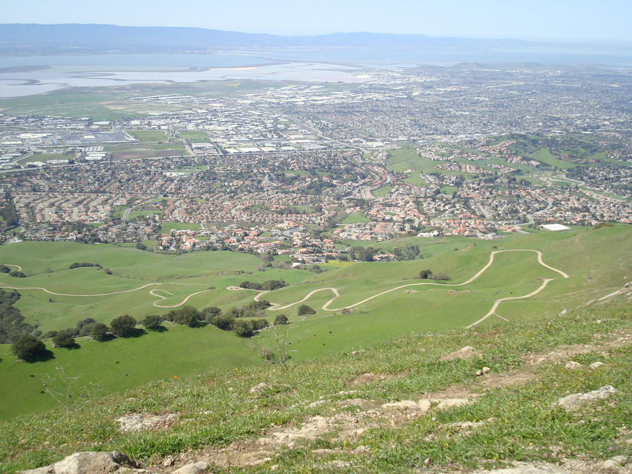 Fremont, CA: This is a panoramic view of Fremont taken from the summit of Mission Peak