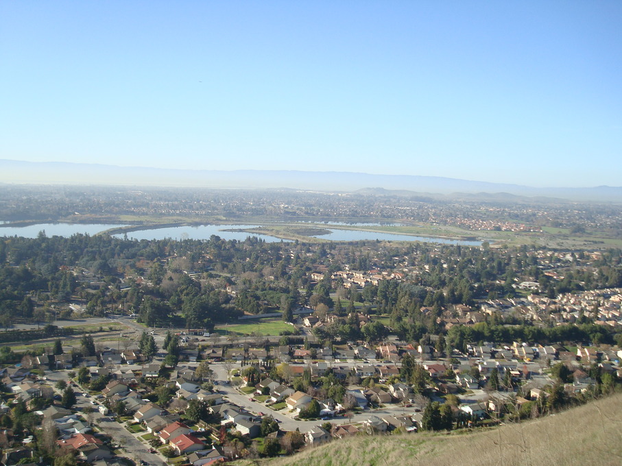 Fremont, CA: View of the Quarry Lakes from the Niles hills in Fremont