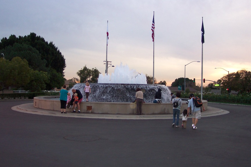 Yorba Linda, CA: Richard Nixon Library Fountain