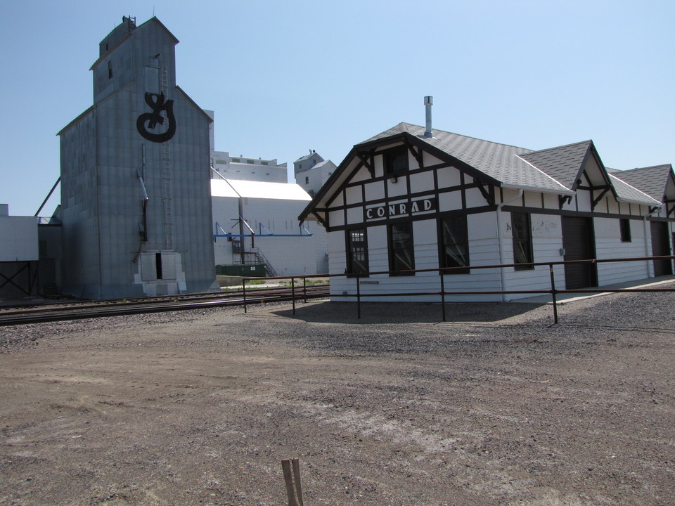 Conrad, MT: The Conrad station.