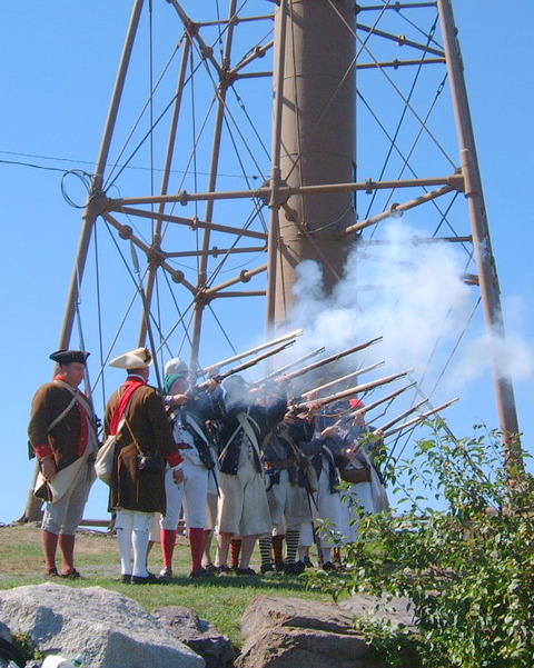 Marblehead, MA: Glovers Regiment fires a salute