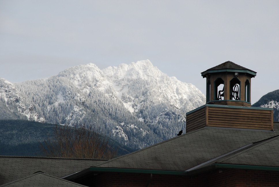 Gold Bar, WA Gold Bar Elementary School Bell Tower & Mount Stickney