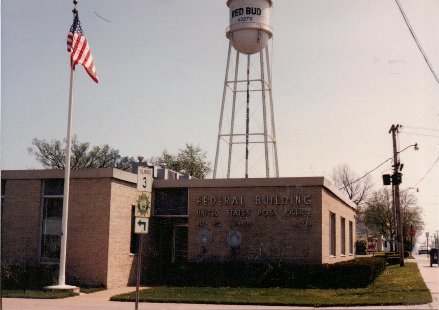 Red Bud, IL: POST OFFICE & WATER TOWER