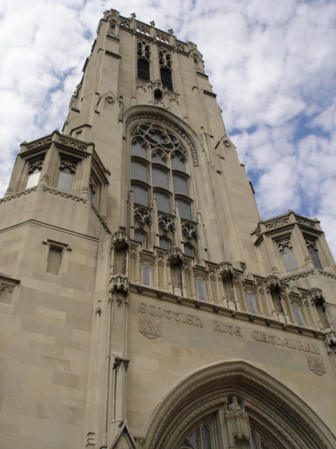 Indianapolis, IN: Beautiful photo of the Scottish Rite Cathedral