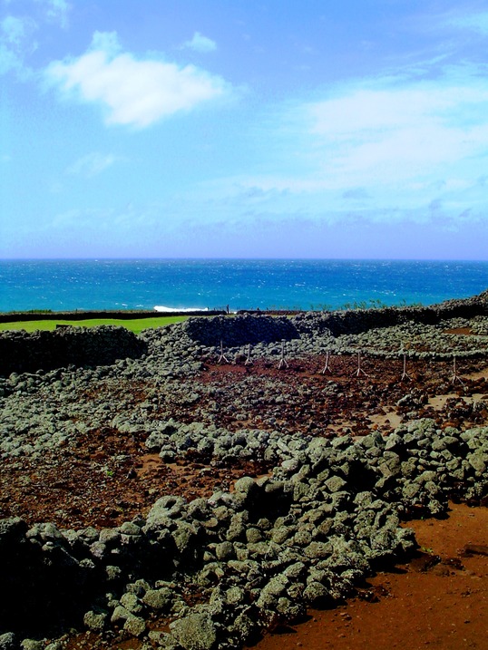 North Kohala, HI: King Kamehameha's "Mookini Heiau" in North Kohala Hawaii.