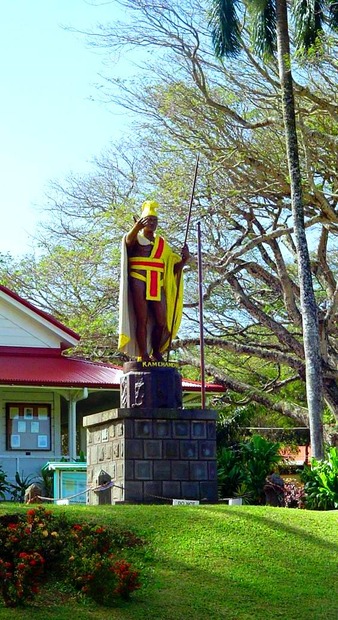 North Kohala, HI: Kamehameha Statue In Kapa'au, North Kohala Hawaii