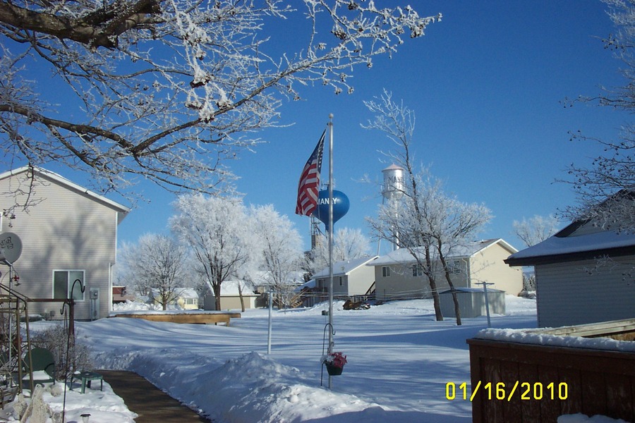 Manly, IA: the manly water tower