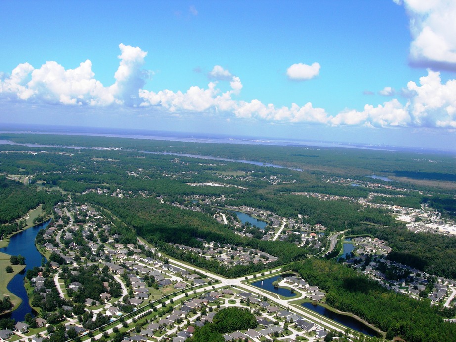 Fruit Cove, FL: Julington Creek Plantation from the air
