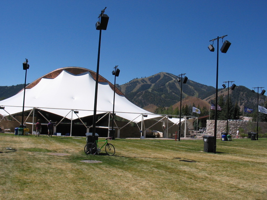 Sun Valley, ID: Sun Valley Symphony grounds with Baldy in the background