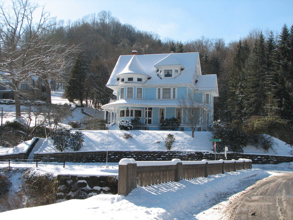 Bramwell, WV: The Goodwill House in Winter
