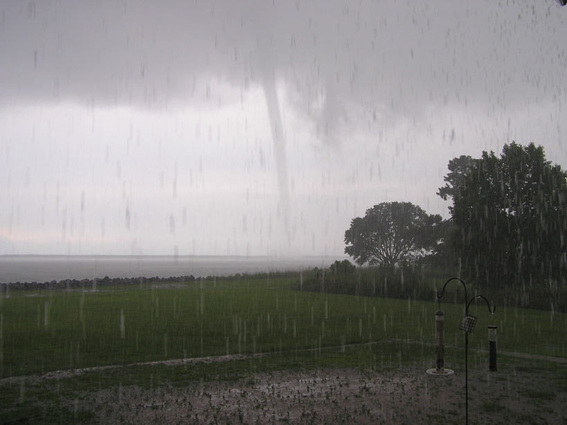 Oriental, NC: Waterspout on the Neuse