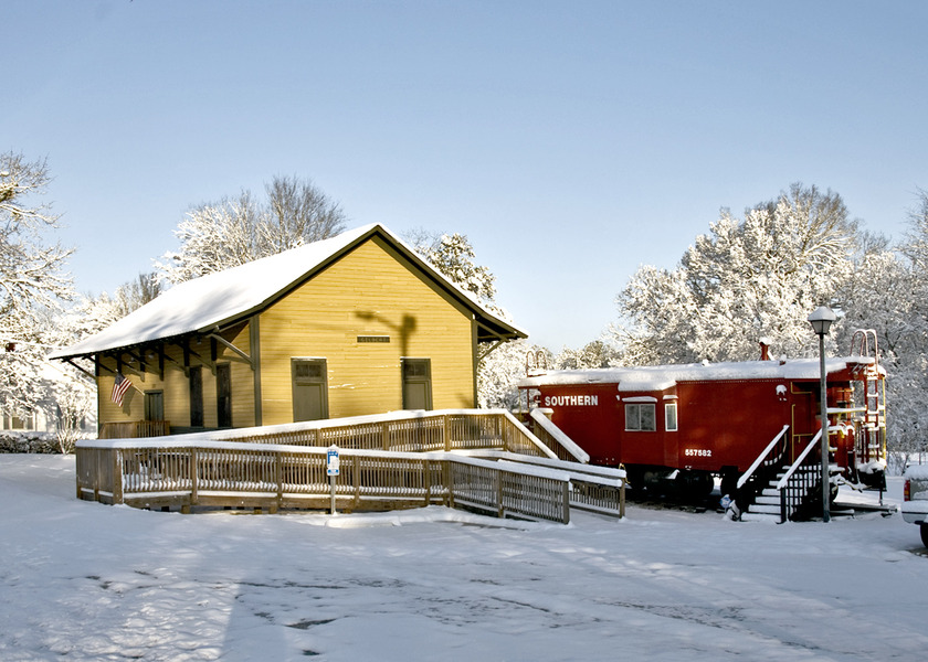 Gilbert, SC: Old Train Depot ion Hampton St