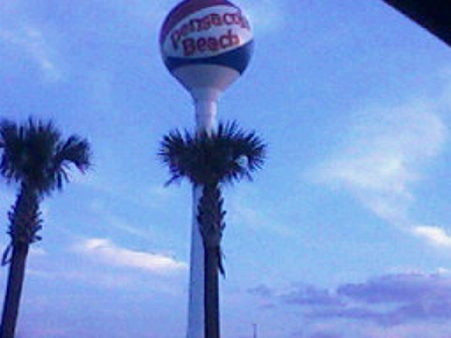 Pensacola, FL: Pensacola Beach Ball sign