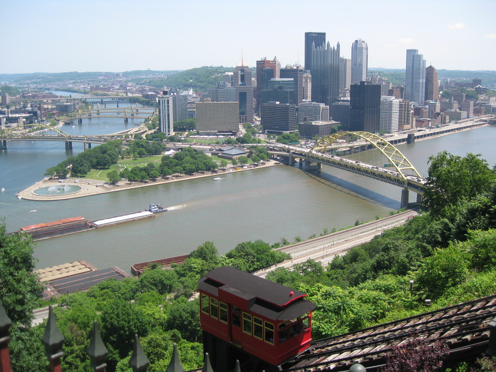 Pittsburgh, PA: Downtown from the Duquesne Incline