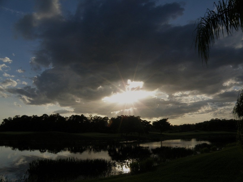 Bonita Springs, FL: Sunset over Spring Run Country Club, Bonita Springs, FL