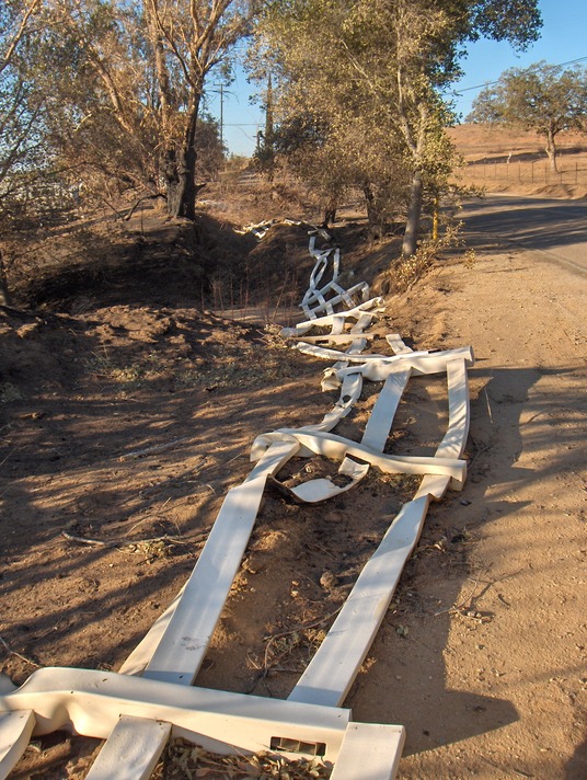 Ramona, CA: MELTED FENCING
