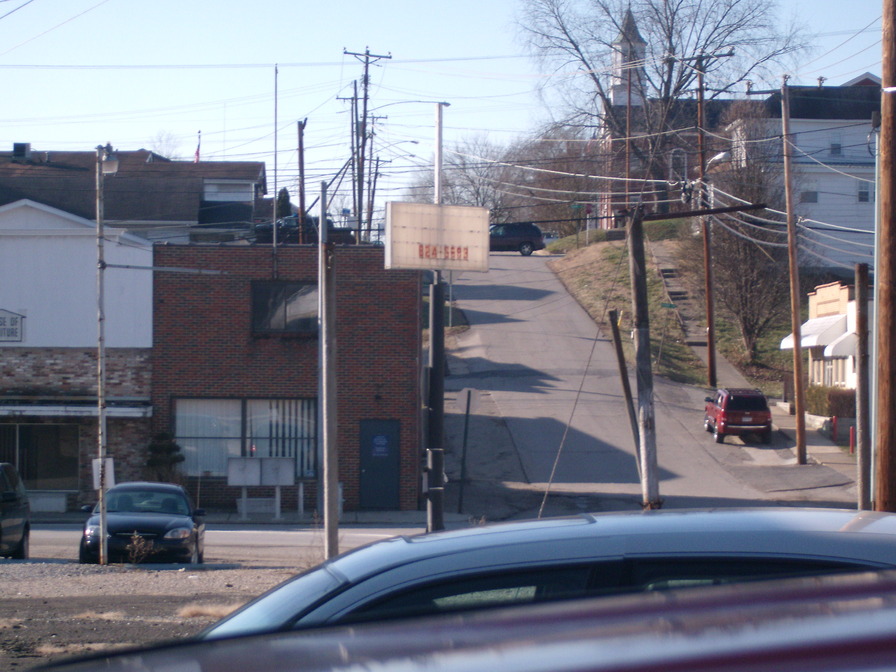 Hamlin, WV where the only red light in the county ever existed photo