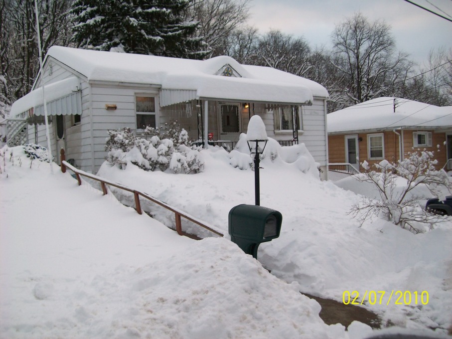 North Versailles, PA: Snowy day at Lodge Ave, North Versailles PA ,February 7, 2010