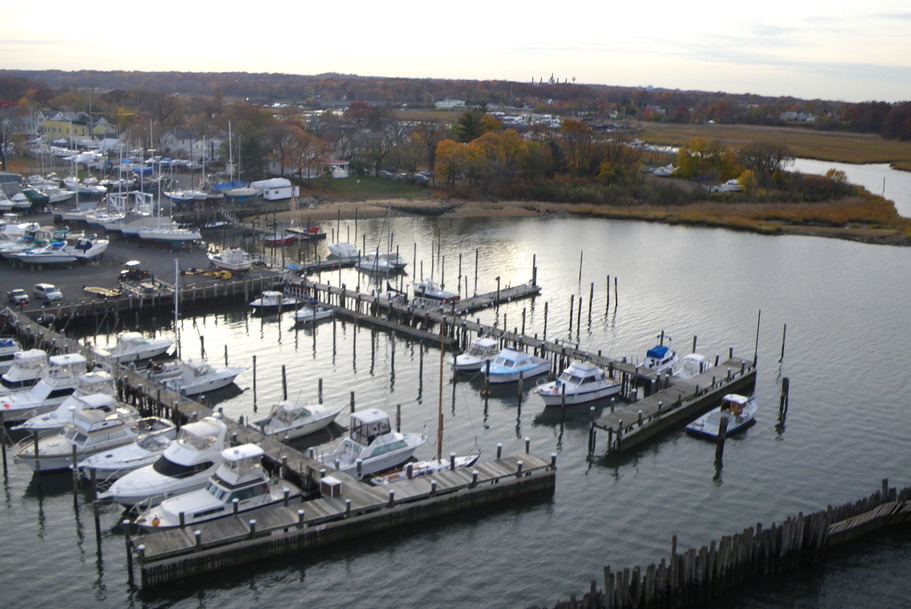 Keyport, NJ: Pederson's Marina, Keyport, NJ.... View From Above