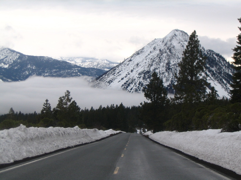 Mount Shasta, CA: Black Butte from Everitt Memorial Hwy, Mt. Shasta February 2010